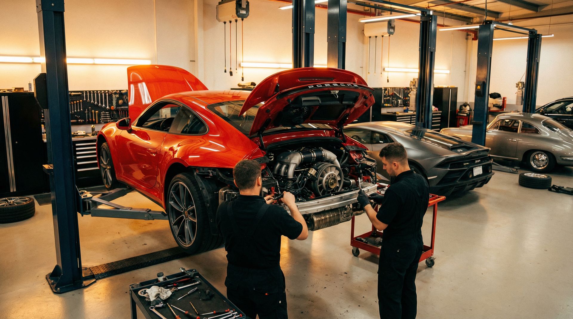 媚黑视频教程：保时捷911涡轮增压改装全过程实录